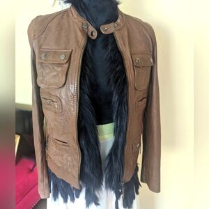 Leather jacket from the French brand Kookaï